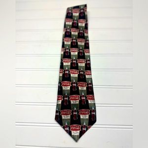 Coca Cola Old Fashioned Bottles 100% silk necktie